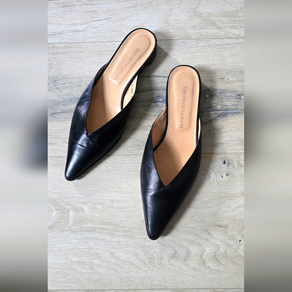 Emporio Armani Slip-on Mule Shoes